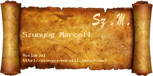 Szunyog Marcell névjegykártya